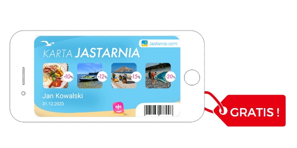 Karta Jastarnia Gratis przy rezerwacji w tym obiekcie . kliknij, aby poznać informacje o Karcie Jastarnia